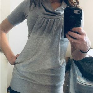 Rue 21 Gray Cowl Neck Blouse XS